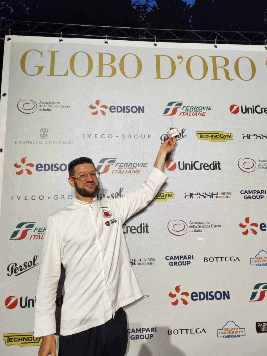 Emanuele Alvaro maestro gelatiere premio Globo d'oro